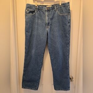 L.L. Bean Fleece Lined Denim Jeans Size 40 X 29